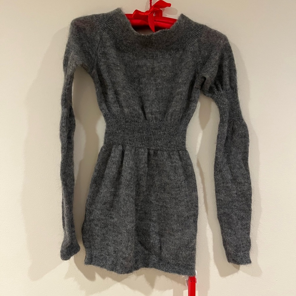 NWOT All Saints Armor Jumper Gray Wool Mohair Size 0